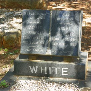 WHITE Alfred Ernest 1884-1942 :: WHITE Violet Elizabeth 1894-1962