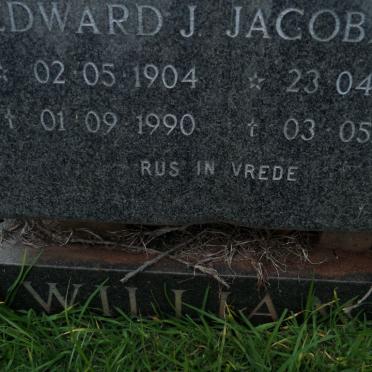 WILLIAMS Edward J. 1904-1990 &amp; Jacoba E.W. 1908-1991