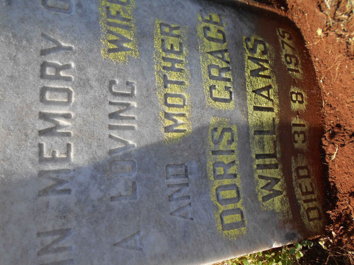 WILLIAMS Doris Grace -1975