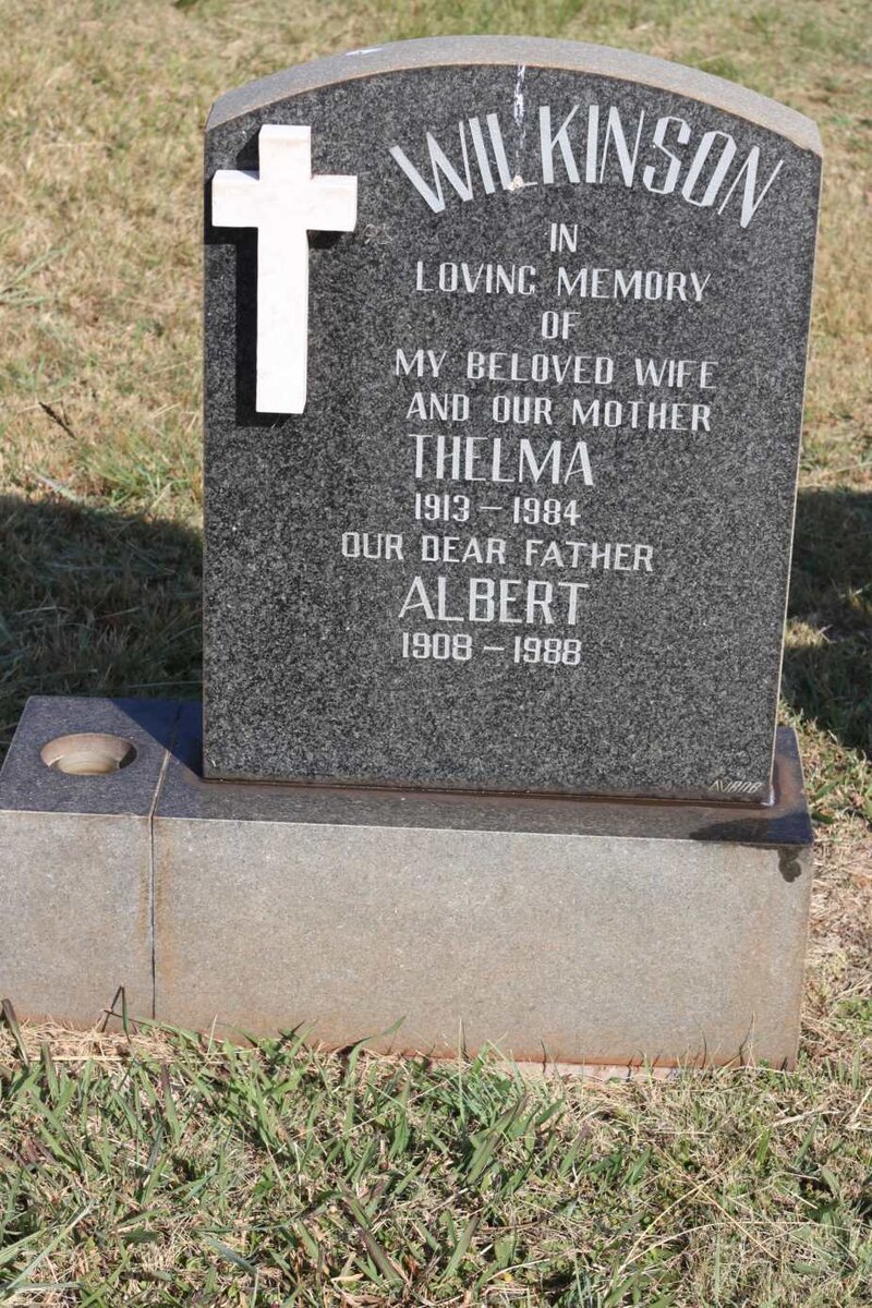 WILKINSON Albert 1908-1988 &amp; Thelma 1913-1984