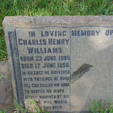 WILLIAMS Charles Henry 1880-1950