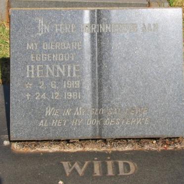 WIID Hennie 1919-1981