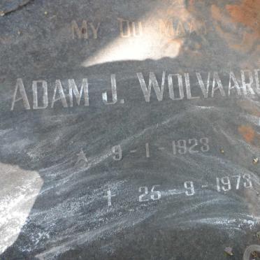 WOLVAARD Adam J. 1923-1973