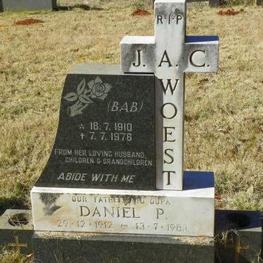 WOEST Daniel P. 1912-1983 &amp; J.A.C. 1910-1976
