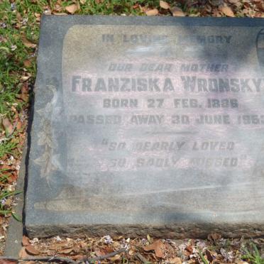 WRONSKY Franziska 1886-1953