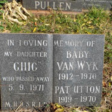 WYK Baby, van 1912-1970 :: UTTON Pat 1919-1970 :: ? Chic -1971