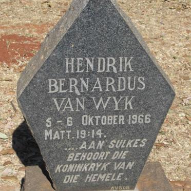WYK Hendrik Bernardus, van 1966-1966