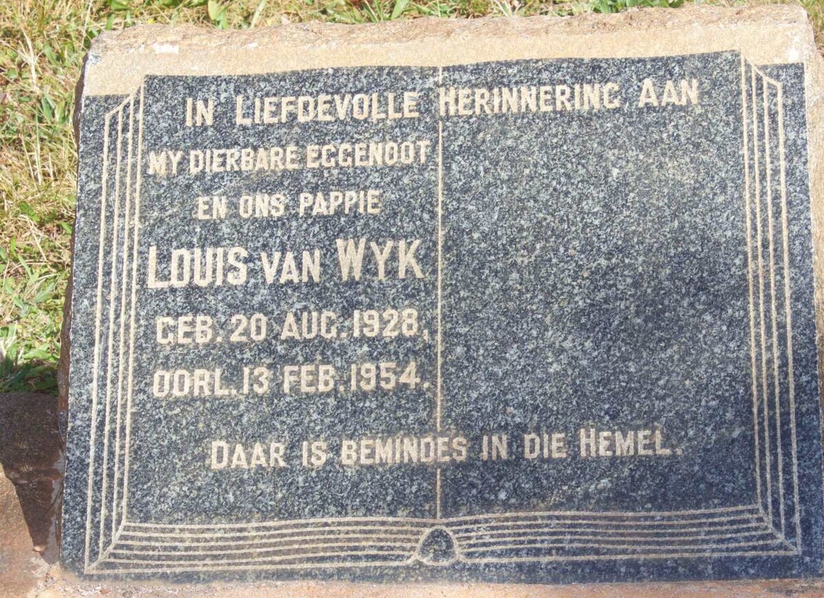 WYK Louis, van 1928-1954