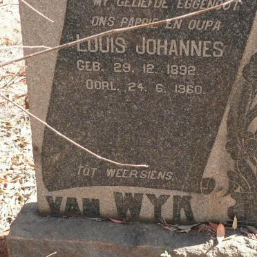 WYK Louis Johannes, van 1892-1960