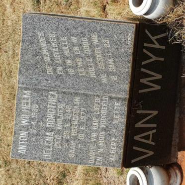 WYK Anton Wilhelm, van 1939- &amp; Helena Dorothea MULDER 1940-1977