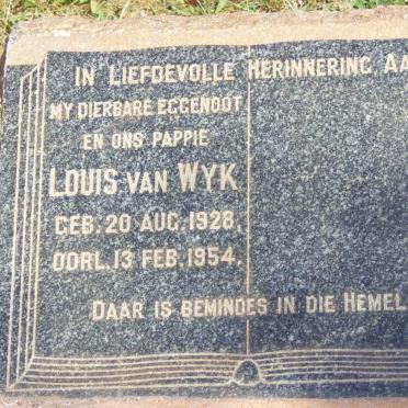 WYK Louis, van 1928-1954