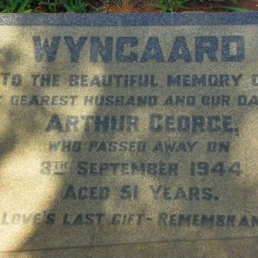 WYNGAARD Arthur George -1944