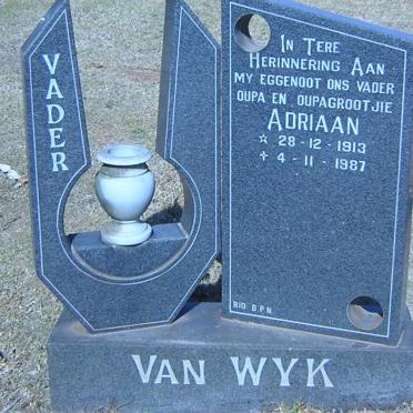 WYK Adriaan, van 1913-1987