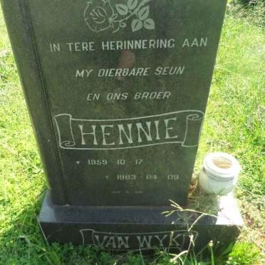 WYK Hennie, van 1959-1983