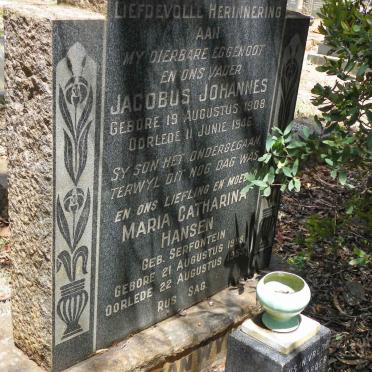 WYK Jacobus Johannes, van 1908-1946 &amp; Maria Catharina HANSEN nee SERFONTEIN 1908-1953 :: VAN WYK Gerrit 1937-1989