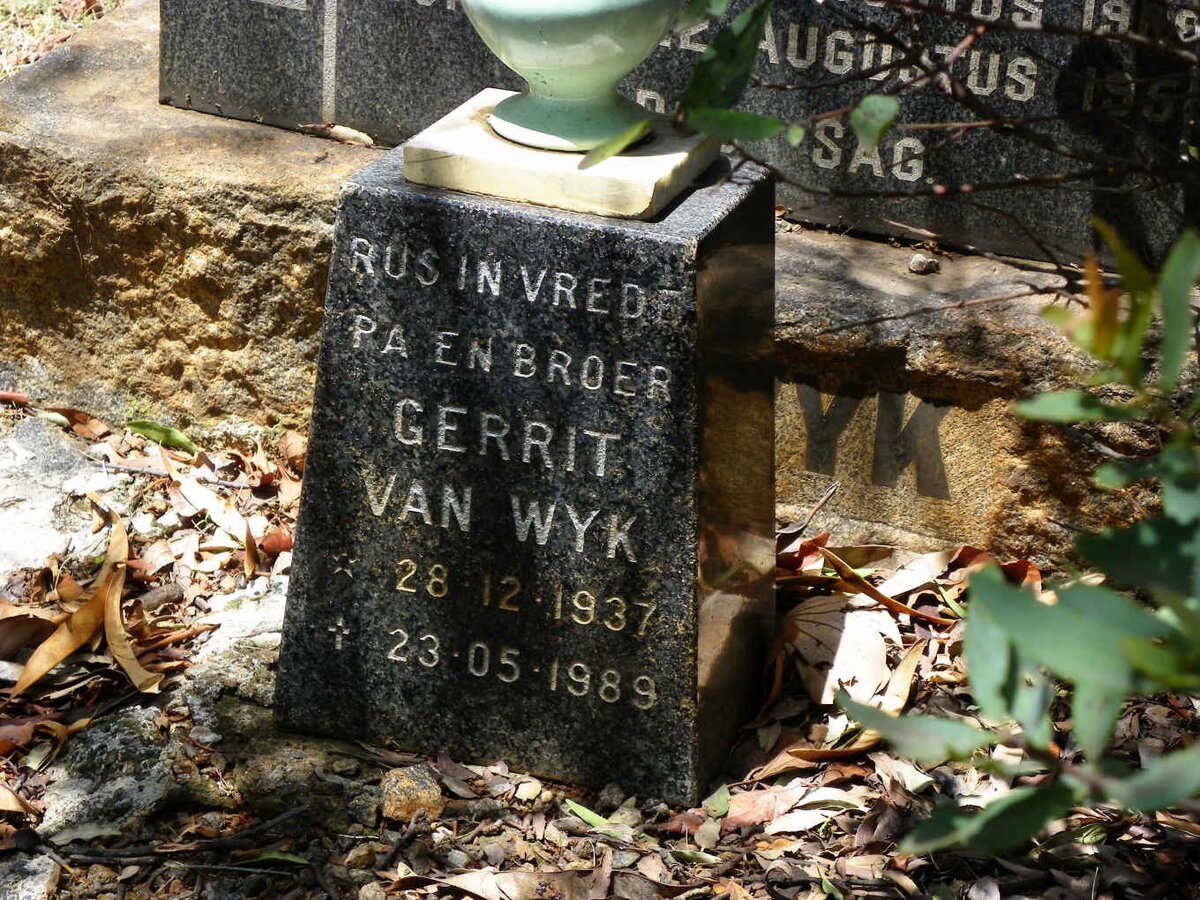 WYK Jacobus Johannes, van 1908-1946 &amp; Maria Catharina HANSEN nee SERFONTEIN 1908-1953 :: VAN WYK Gerrit 1937-1989