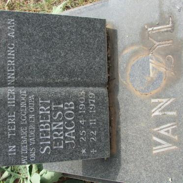 ZYL Siebert Ernst Jacob, van 1903-1979