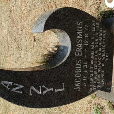 ZYL Jacobus Erasmus, van 1930-1977