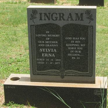 INGRAM Sylvia Erna 1922-1977