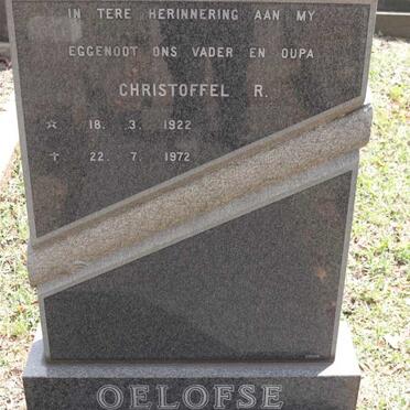 OELOFSE Christoffel R. 1922-1972