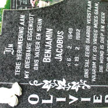 OLIVIER Benjamin Jacobus 1949-1982