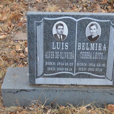 OLIVEIRA Luis Alves, de 1914-1960 &amp; Belmira Teresa Leite 1914-1992
