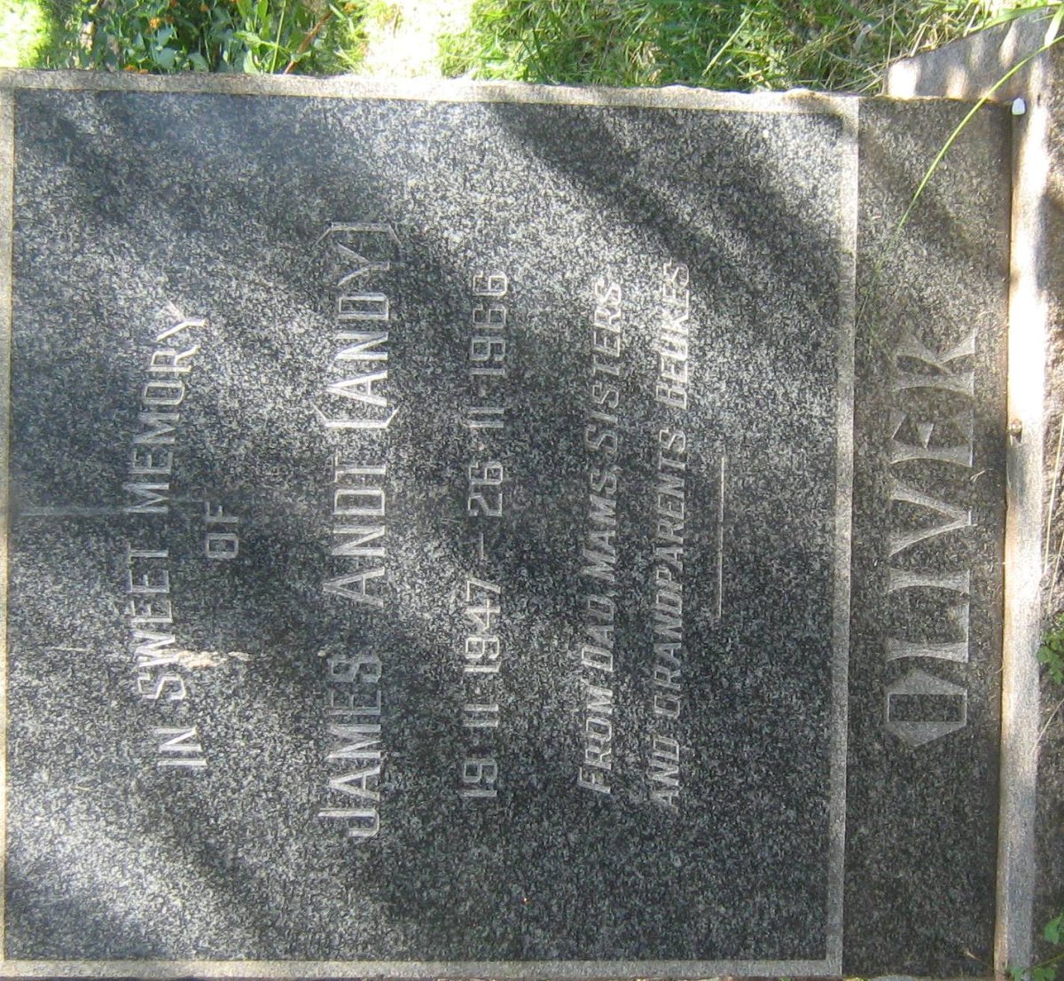 OLIVER James Andt 1947-1966