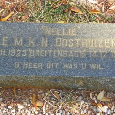 OOSTHUIZEN E.M.K.N. nee BREITENBACH 1923-1948