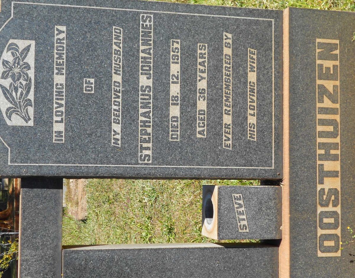 OOSTHUIZEN Stephanus Johannes -1957