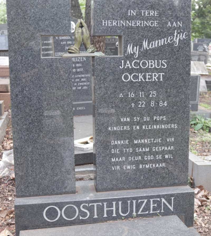 OOSTHUIZEN Jacobus Ockert 1925-1984