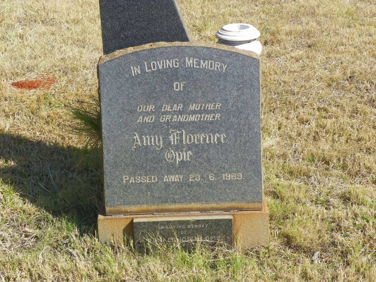 OPIE Amy Florence -1969 :: OPIE Ronald Joseph 1929-1984