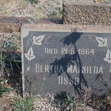 OSSO Bertha Mathilda -1964