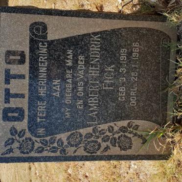 OTTO Lambert Hendrik Fick 1919-1966