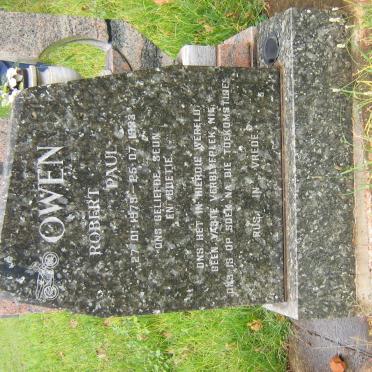 OWEN Robert Paul 1979-1993