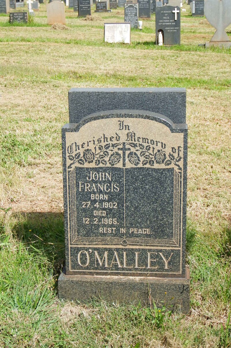 O'MALLEY John Francis 1902-1965