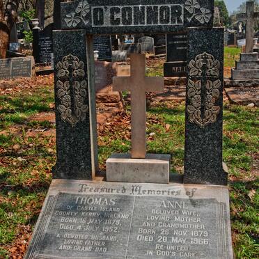 O'CONNOR Thomas 1879-1952 &amp; Anne 1879-1966