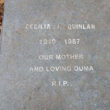 QUINLAN Sylvester C. 1907-1961 &amp; Cecilia J. 1910-1987