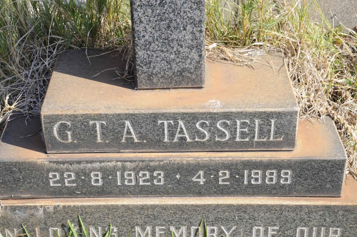 TASSELL G.T.A.  1923-1989