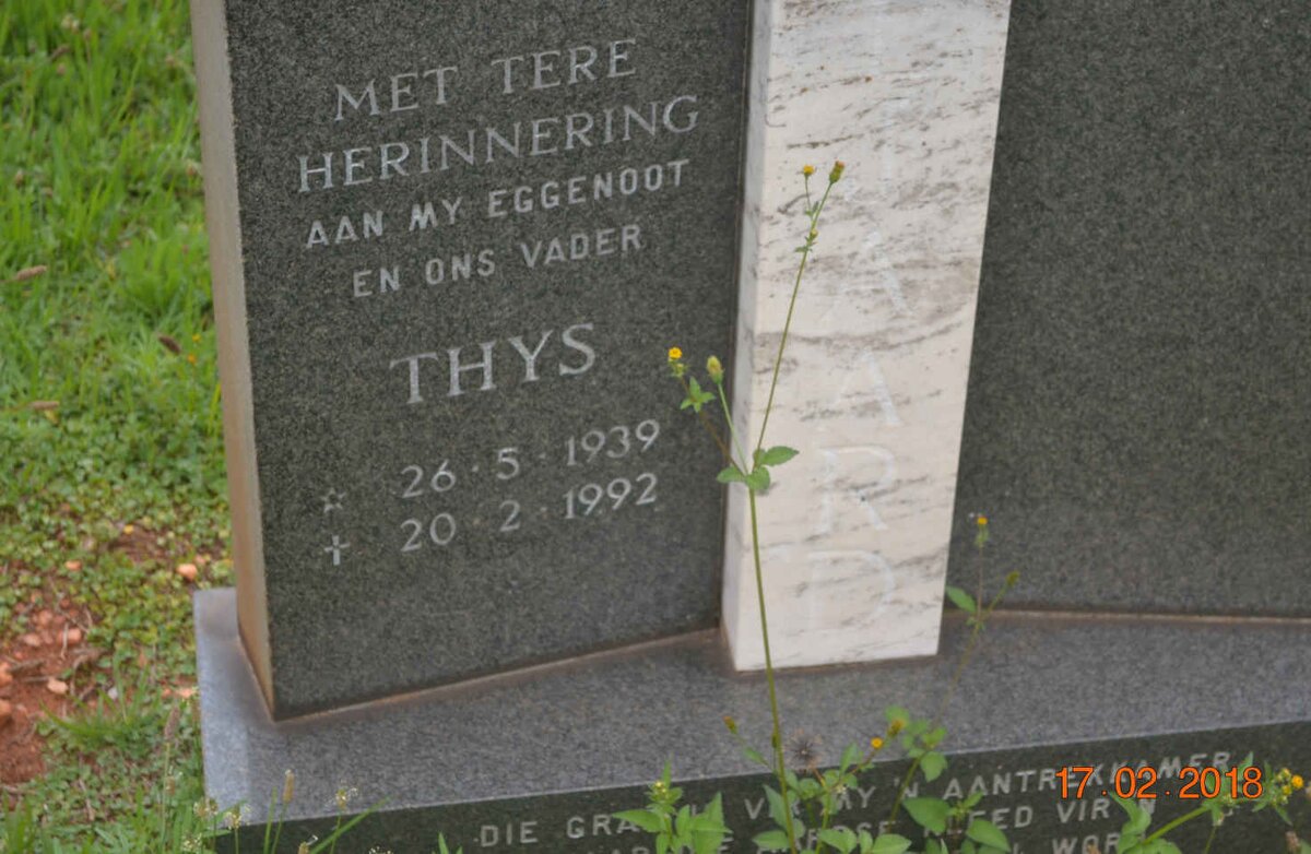 TALJAARD Thys 1924-1992