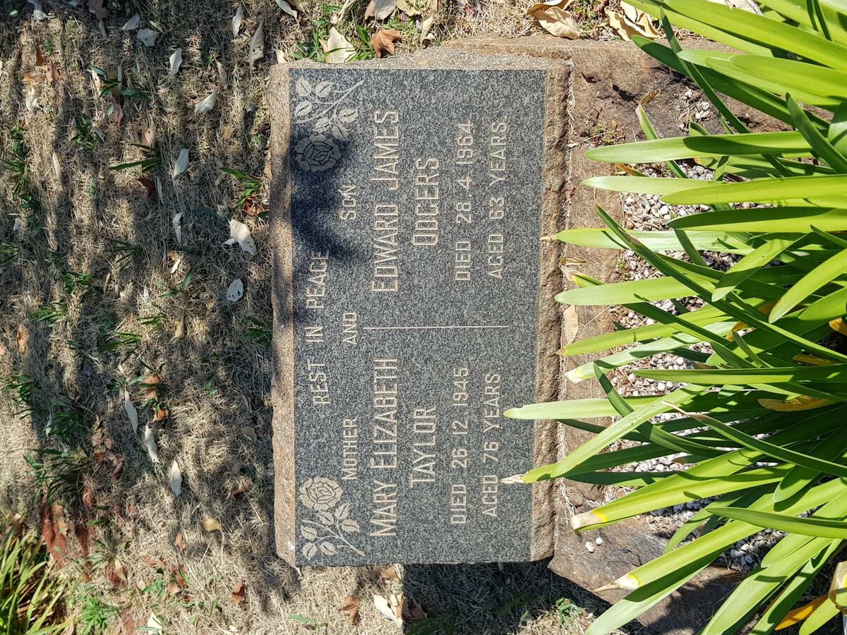 TAYLOR Mary Elizabeth -1945 :: ODGERS Edward James -1964