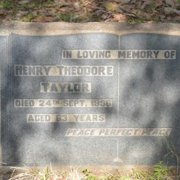 TAYLOR Henry Theodore -1956