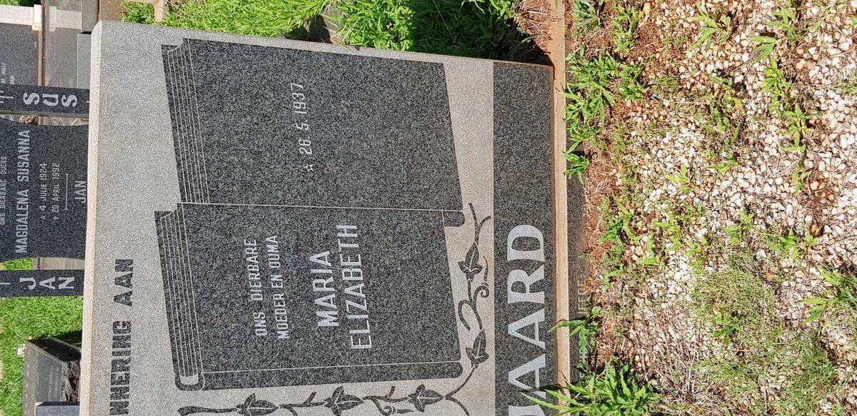 TALJAARD Maria Elizabeth 1937-