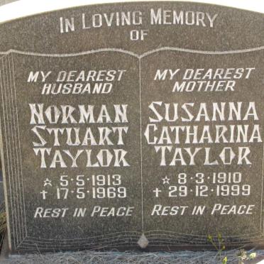 TAYLOR Norman Stuart 1913-1969 &amp; Susanna Catharina 1910-1999