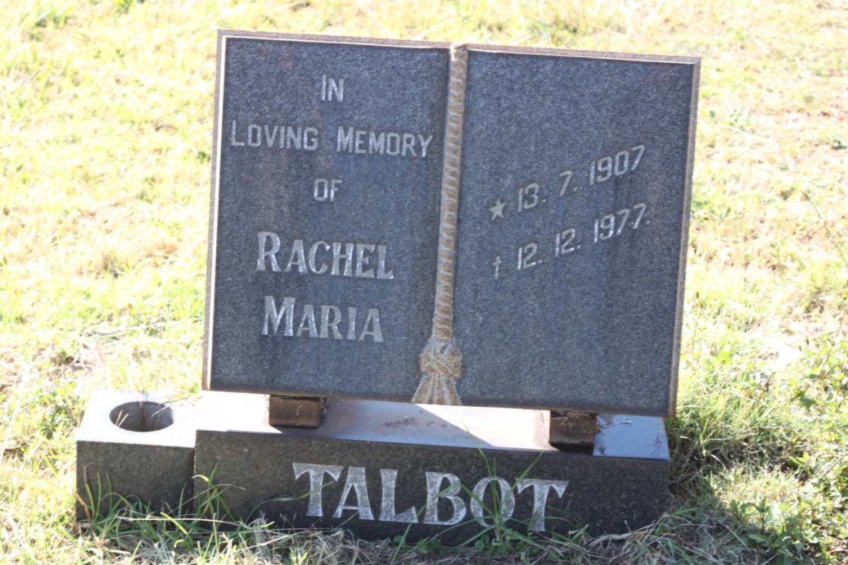 TALBOT Rachel Maria 1907-1977