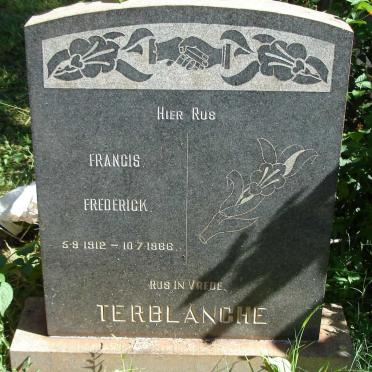 TERBLANCHE Francis Frederick 1912-1966