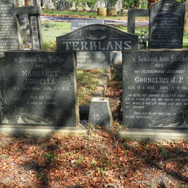 TERBLANS Cornelius J.P. 1892-1959 &amp; Margaret Isabella 1894-1976