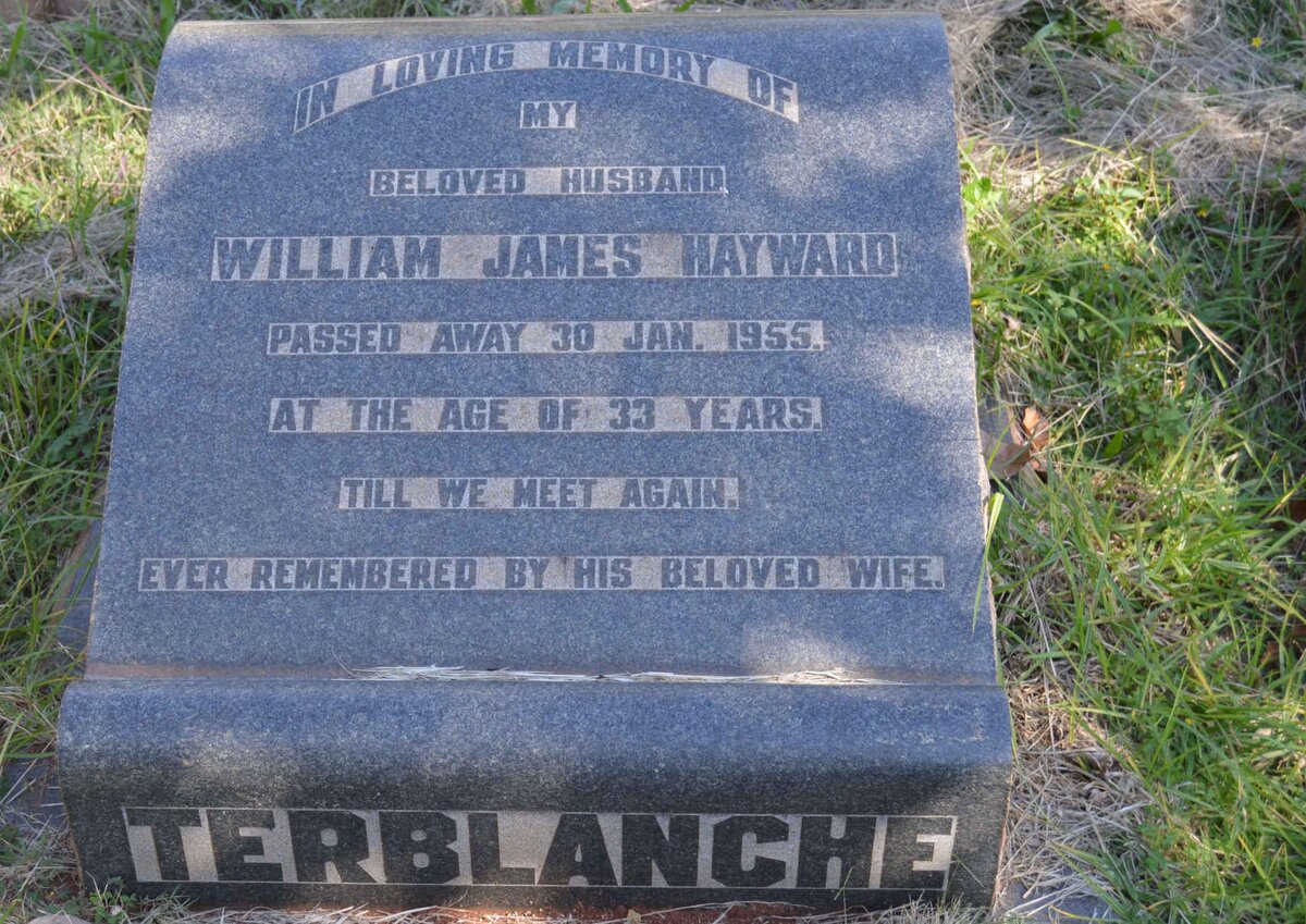 TERBLANCHE William James Hayward -1955