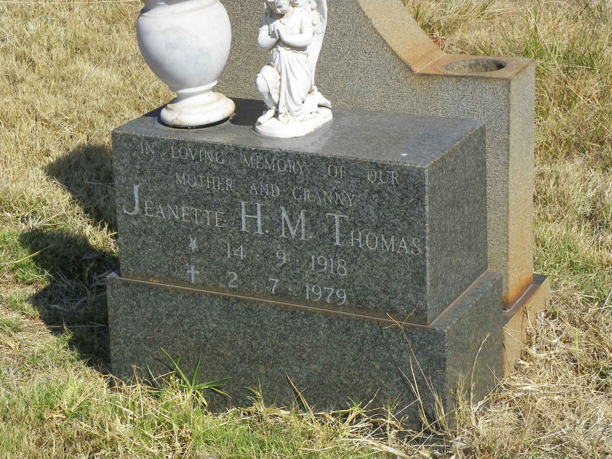 THOMAS Jeanette H.M. 1918-1979
