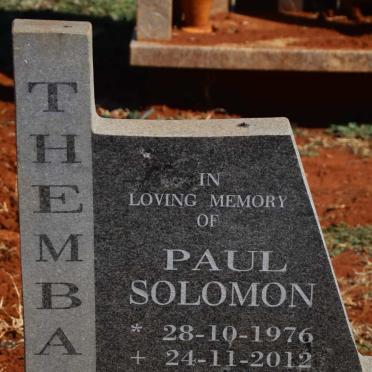 THEMBA Paul Solomon 1976-2012