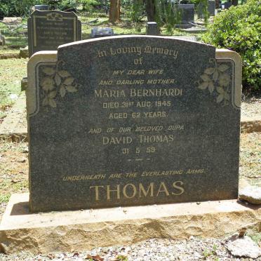 THOMAS David -1959 &amp; Maria Bernhardi -1945